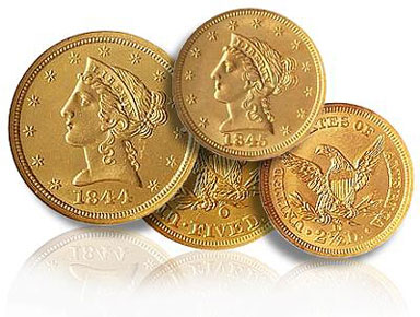 Grouping of shipwreck Liberty Gold Coins